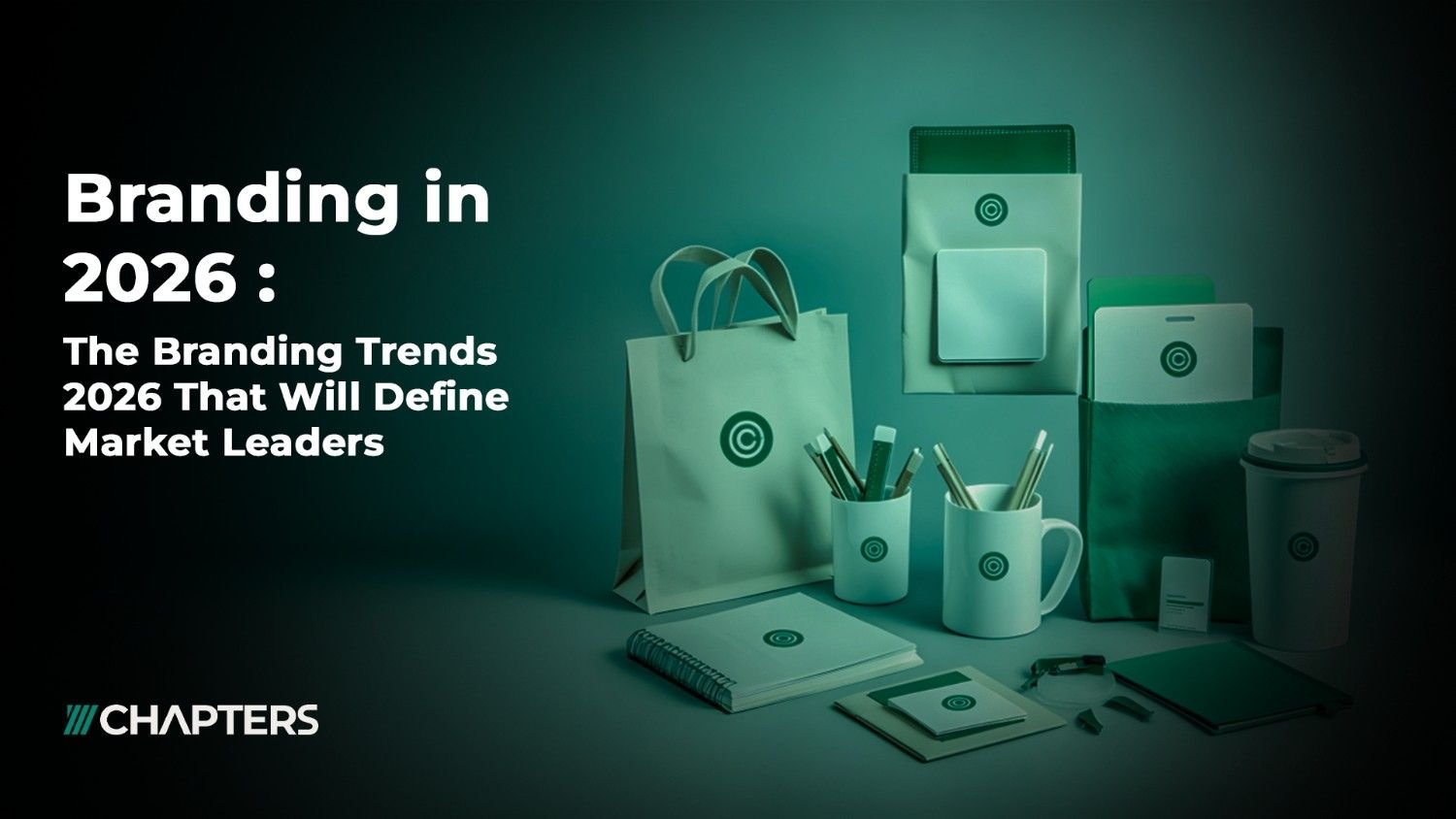 branding trends 2026 text written next to several products having the same logo branding