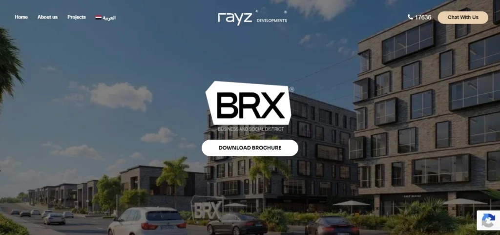 Chapters Digital Solutions Real Estate Website Development case study screenshot for Rayz Developments