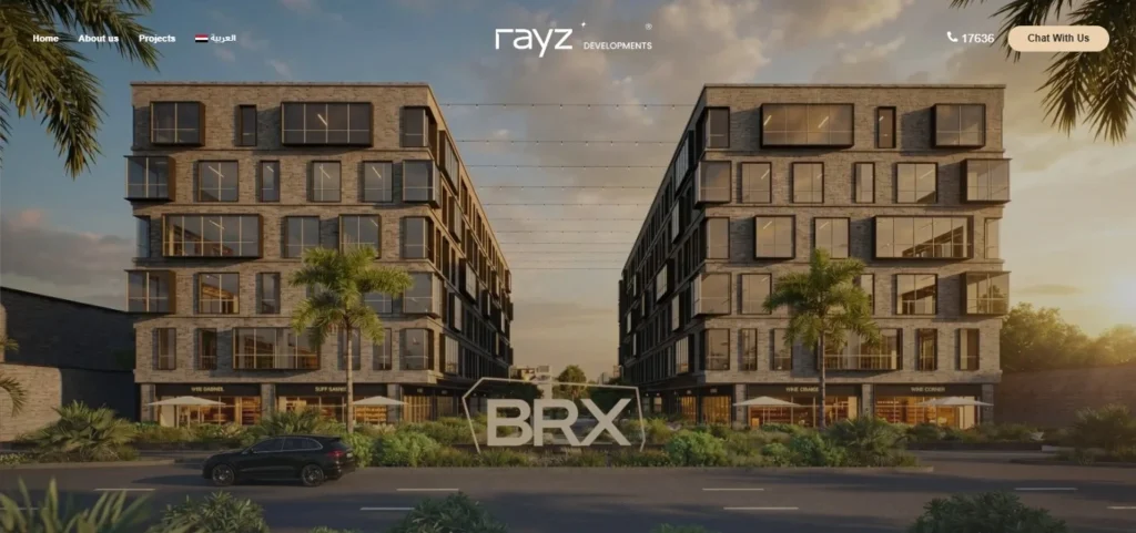 Chapters Digital Solutions Real Estate Website Development case study screenshot for Rayz Developments