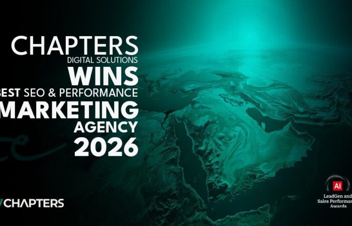 Chapters Digital Solutions wins best seo & performance markeeting agency in MENA 2026