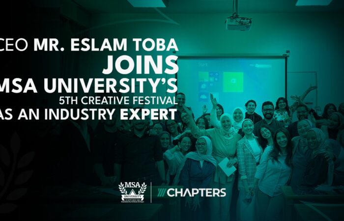 CEO Mr Eslam Toba joins MSA University's 5th creative festival